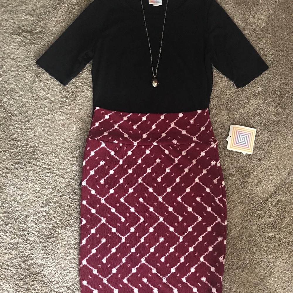 NET LulaRoe Cassie Skirt Gigi Outfit